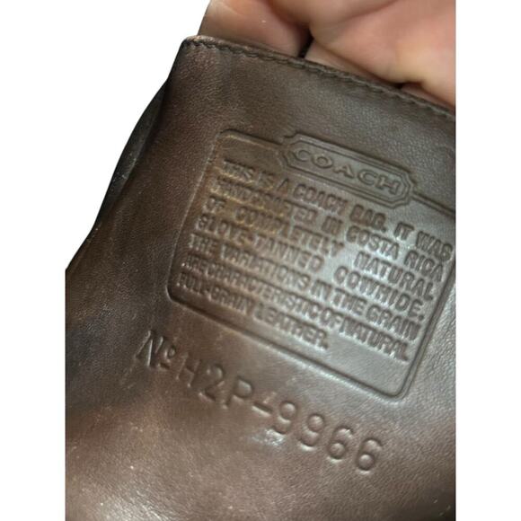 Vintage Coach Women's 9966 legacy Brown Zip Top Leather Shoulder Straps Bag - Picture 9 of 10